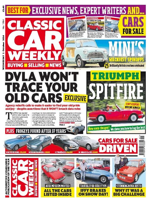 Title details for Classic Car Weekly by H BAUER PUBLISHING LIMITED - Available